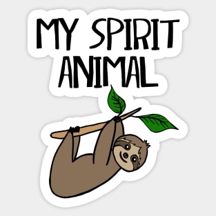 Sloth is My Spirit Animal Sticker